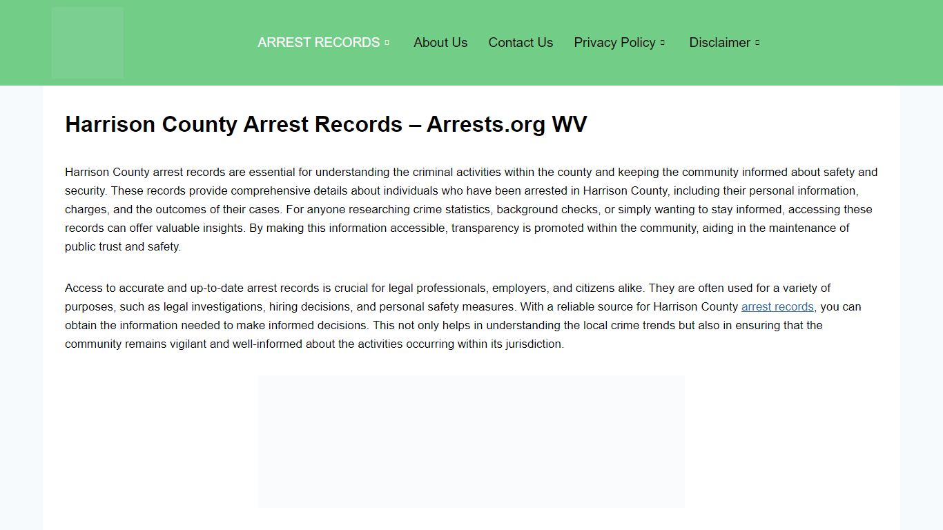 Harrison County Arrest Records – Arrests.org WV